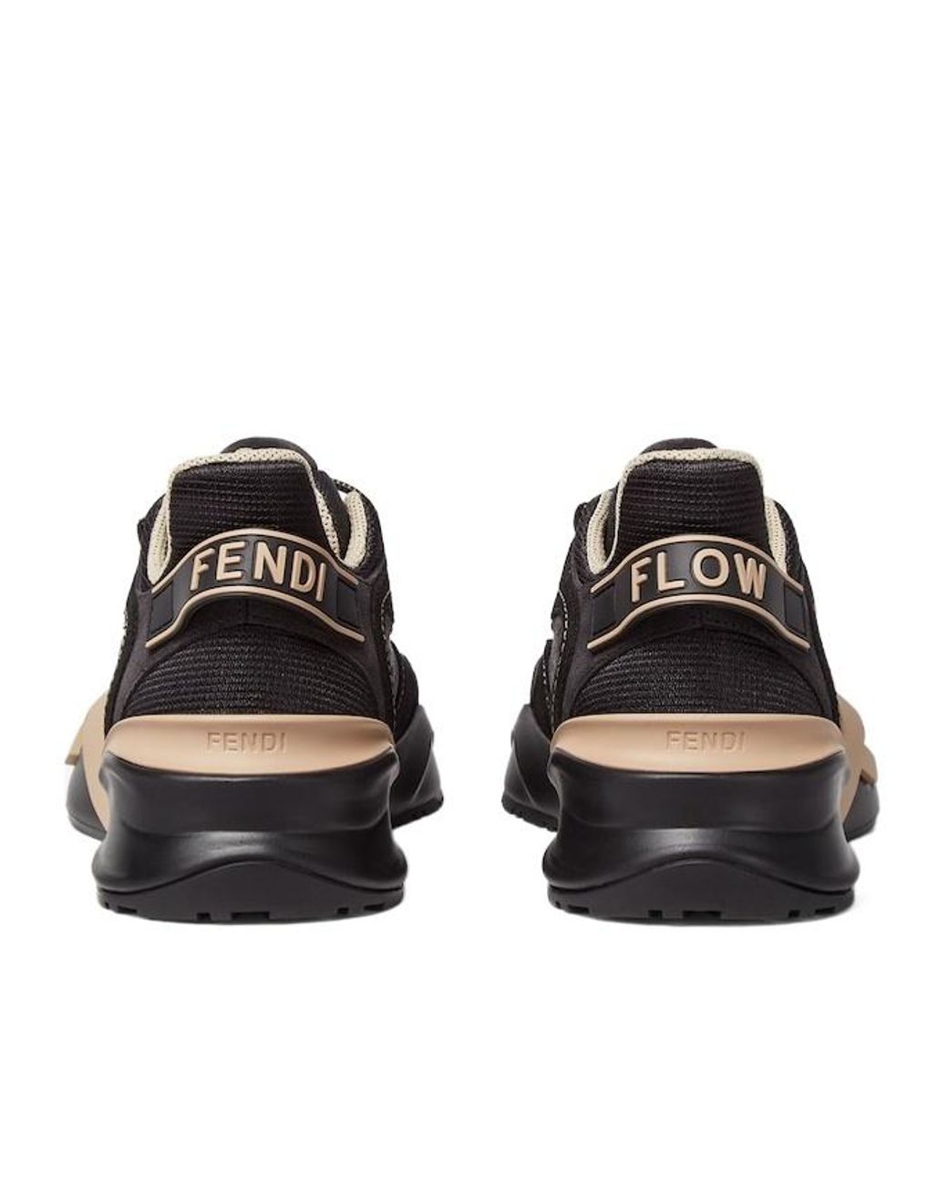 Fendi Black Flow Mesh Low-Top Sneakers