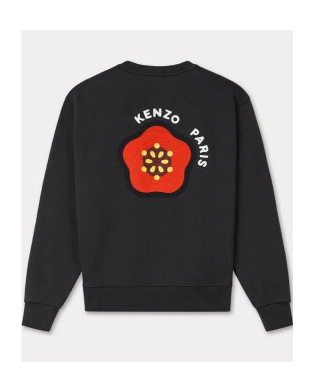 KENZO Black Pop' Embroidered Sweatshirt for men