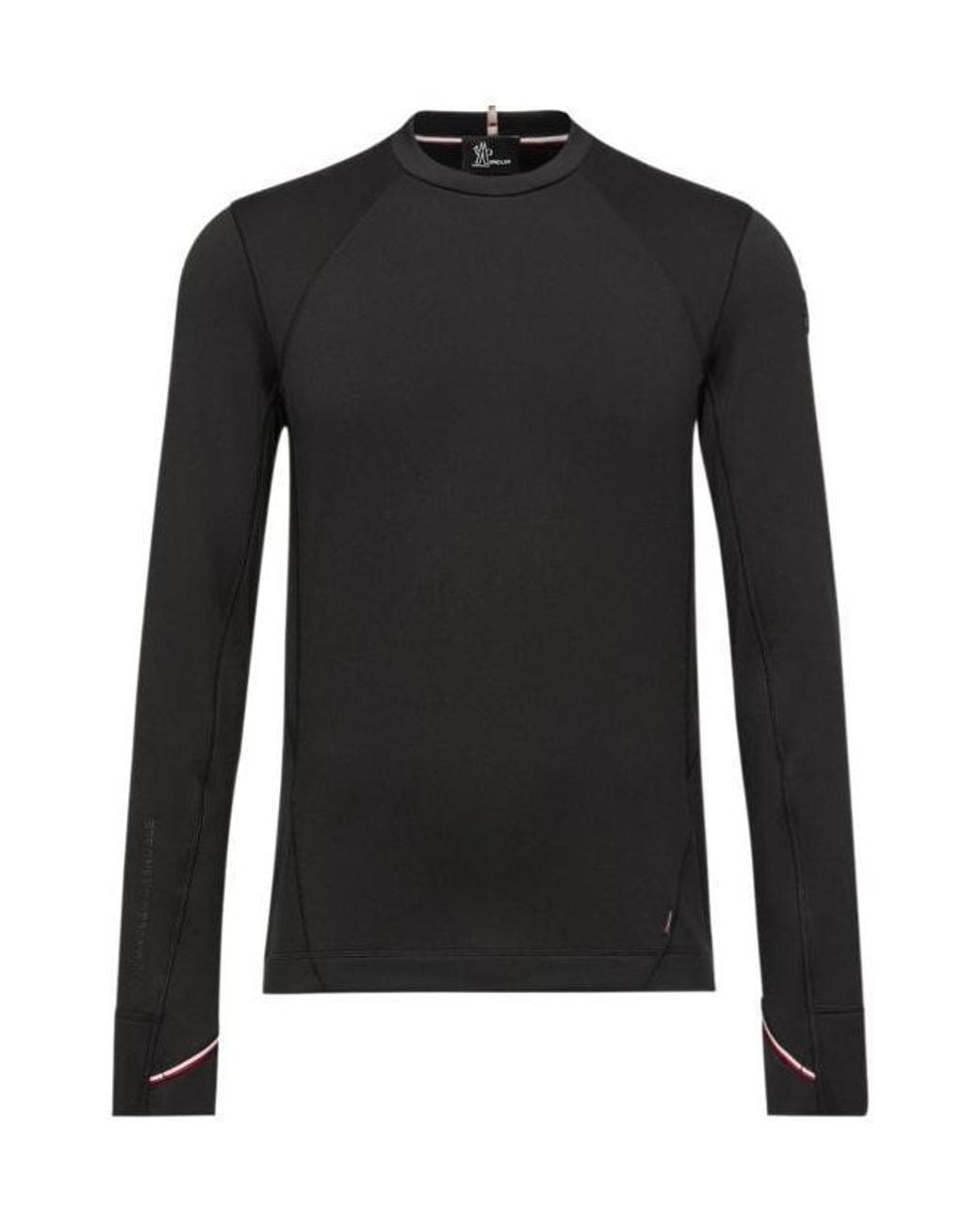 Moncler Black Grenoble Polartec Crewneck Sweatshirt for men
