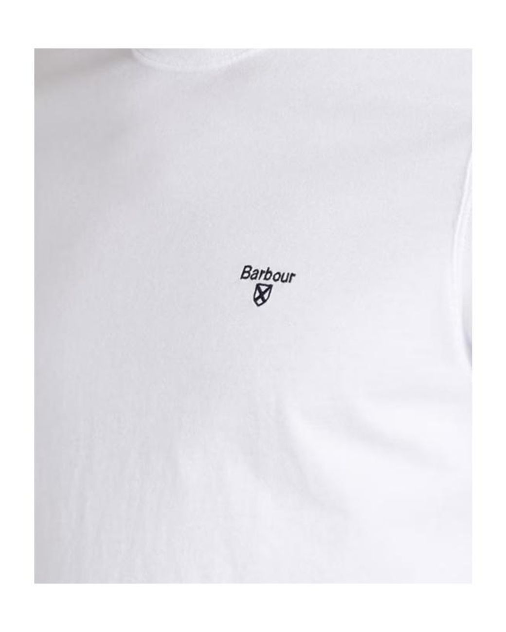 Barbour White Short-Sleeved T-Shirt for men