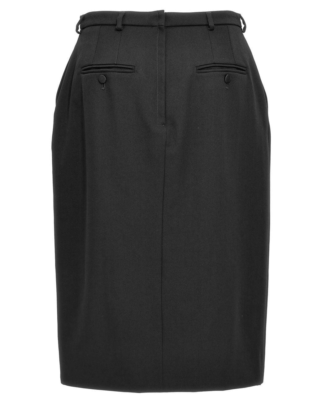 Dolce & Gabbana Black Knee-High Skirt