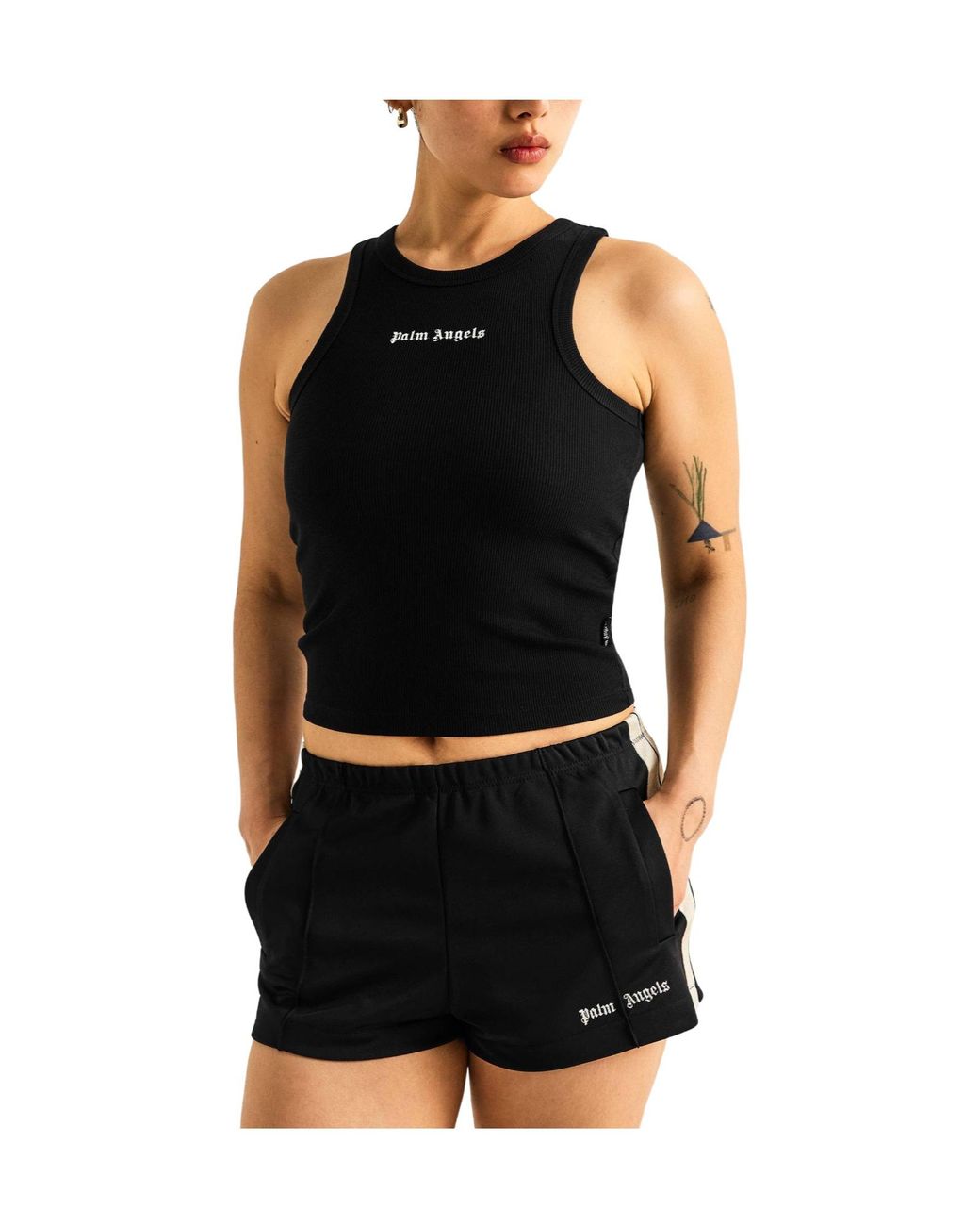 Palm Angels Black Sleeveless Vest