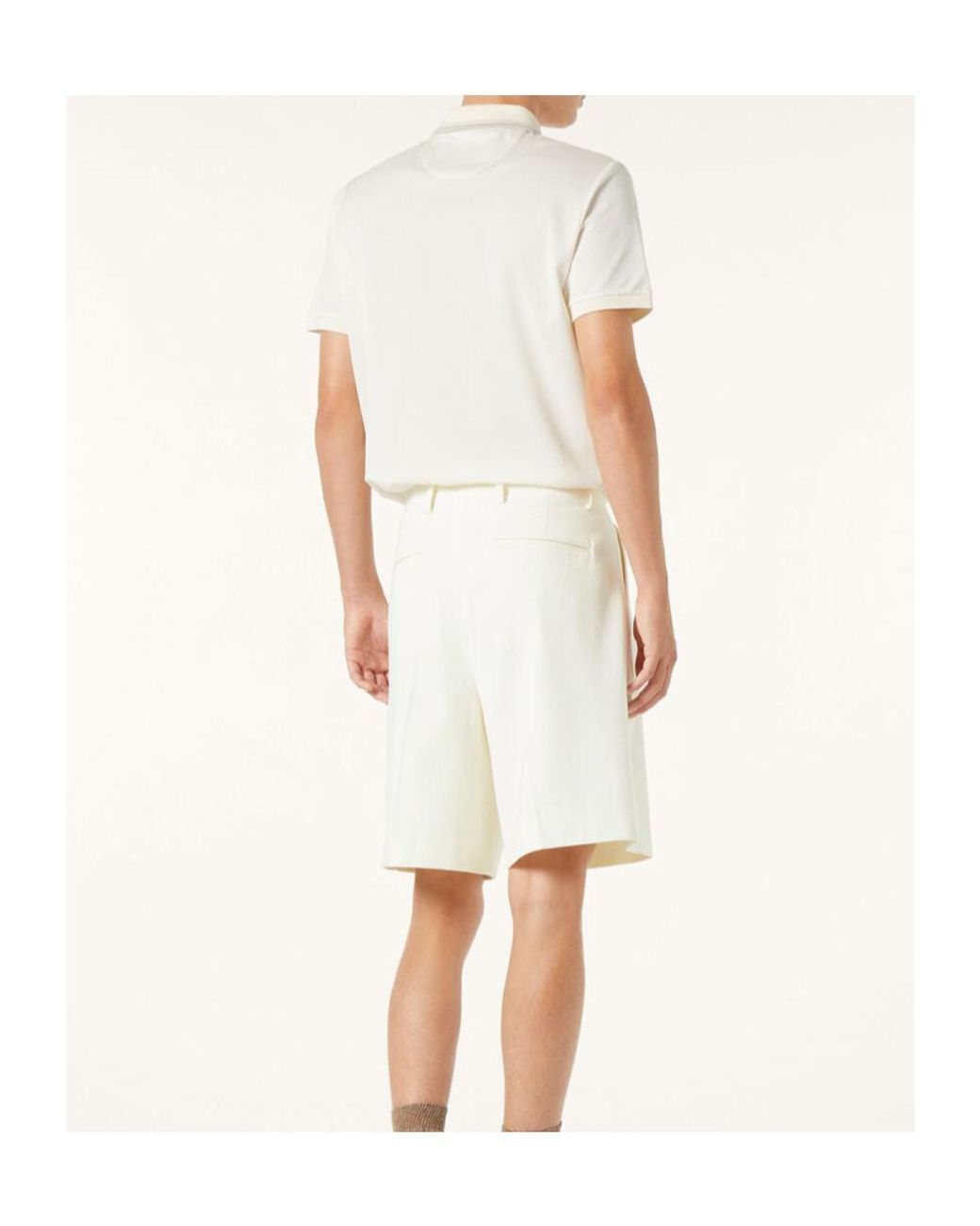Loro Piana White Zip Regatta Polo Shirt for men