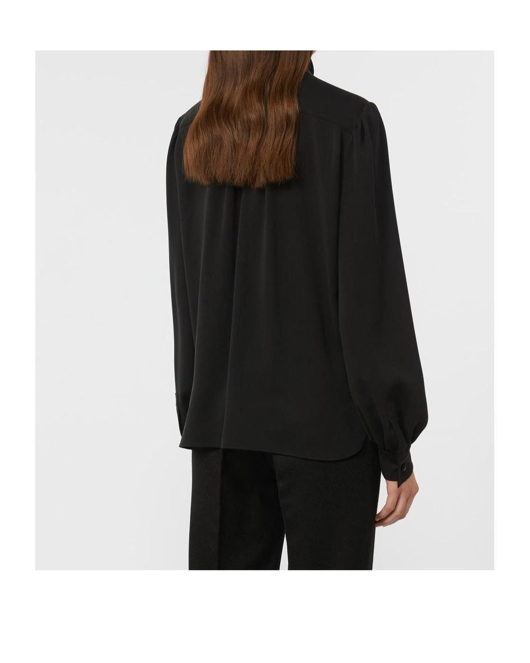 Max Mara Black Melania Tie Detailed Button-Up Shirt