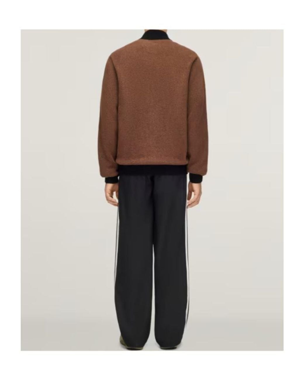 Adidas Originals Brown X Song For The Mute Logo Patch Zip-Up Jacket for men