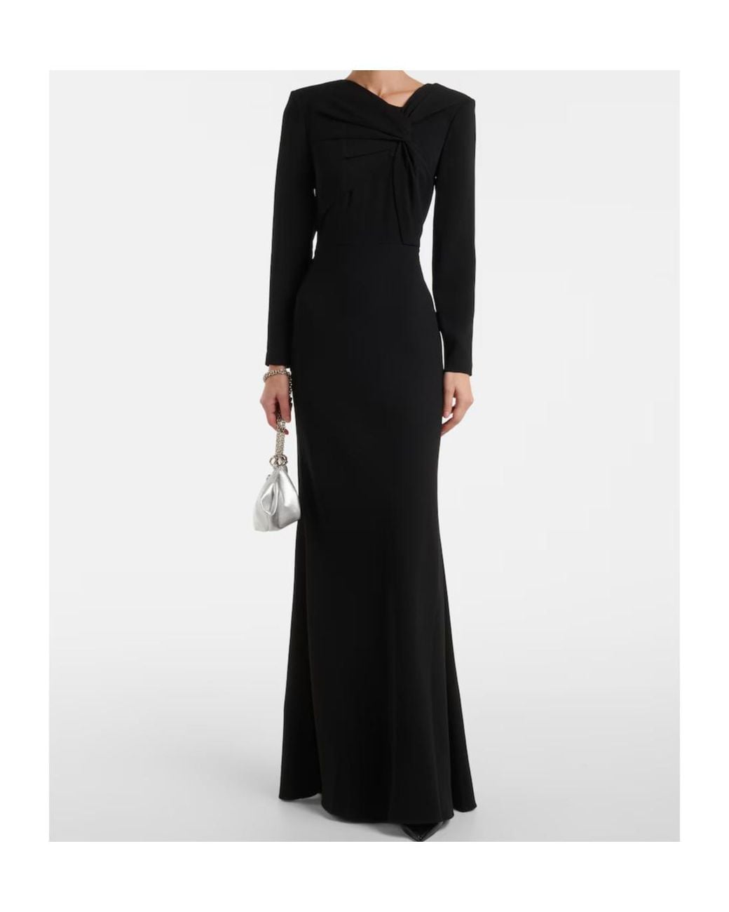 Roland Mouret Black Cady Gown