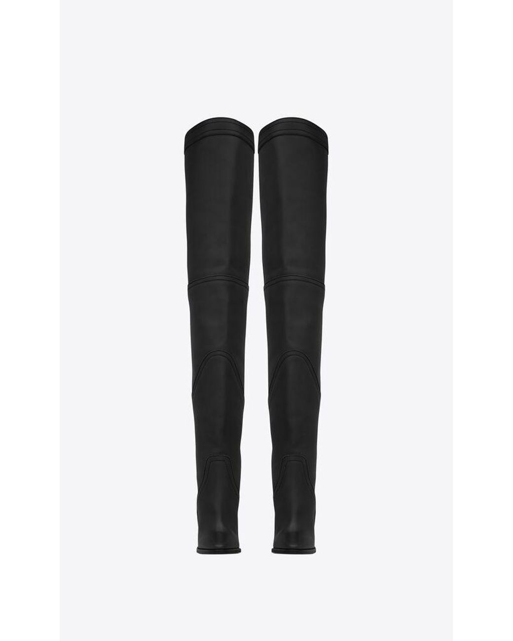 Saint Laurent Black Kensington Over-The-Knee Boots
