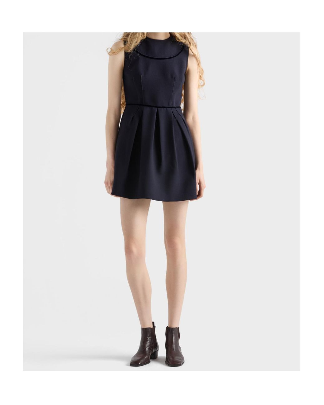 Prada Blue Natté Dress