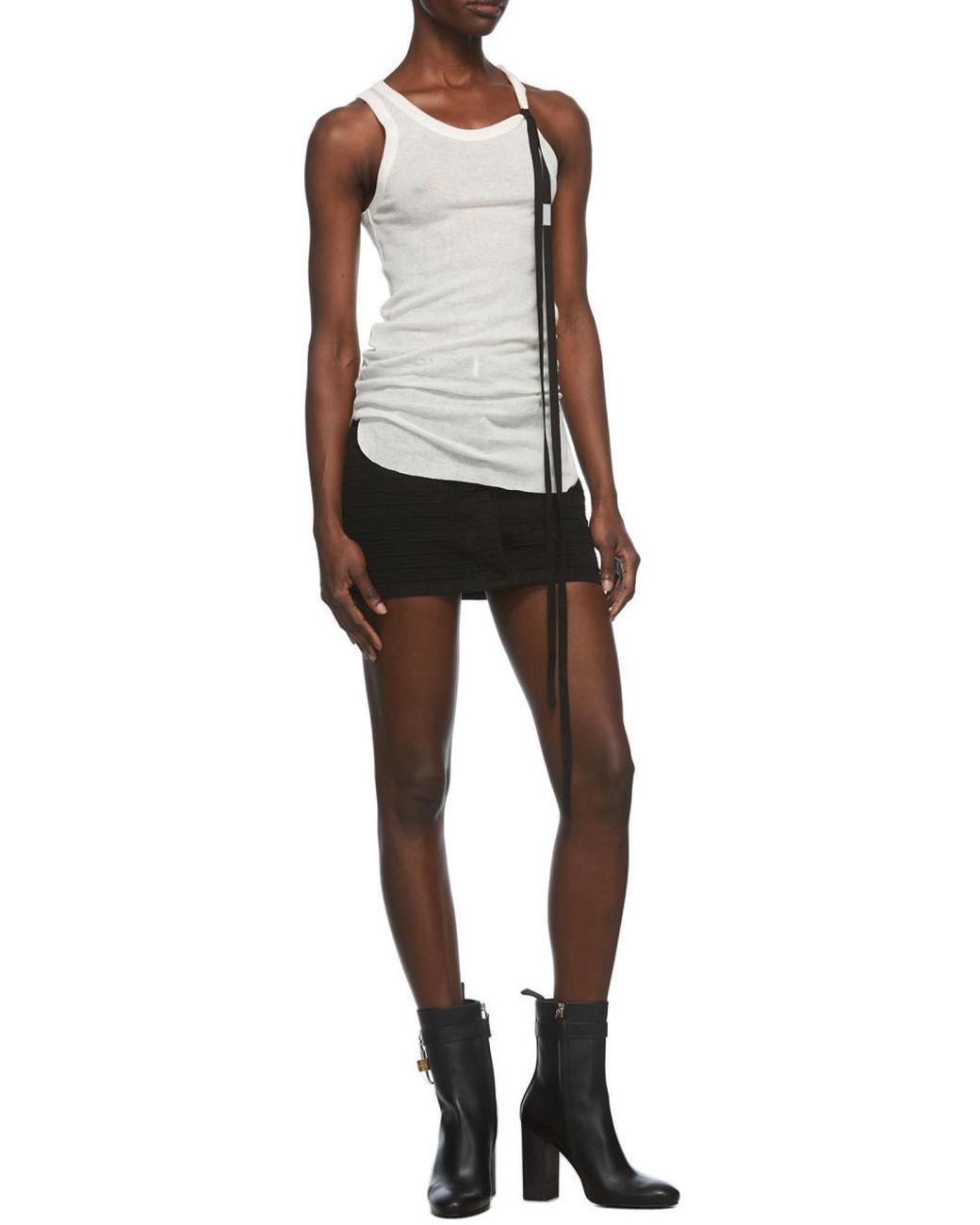 Givenchy Black Mid-Rise Monogram Mini Skirt