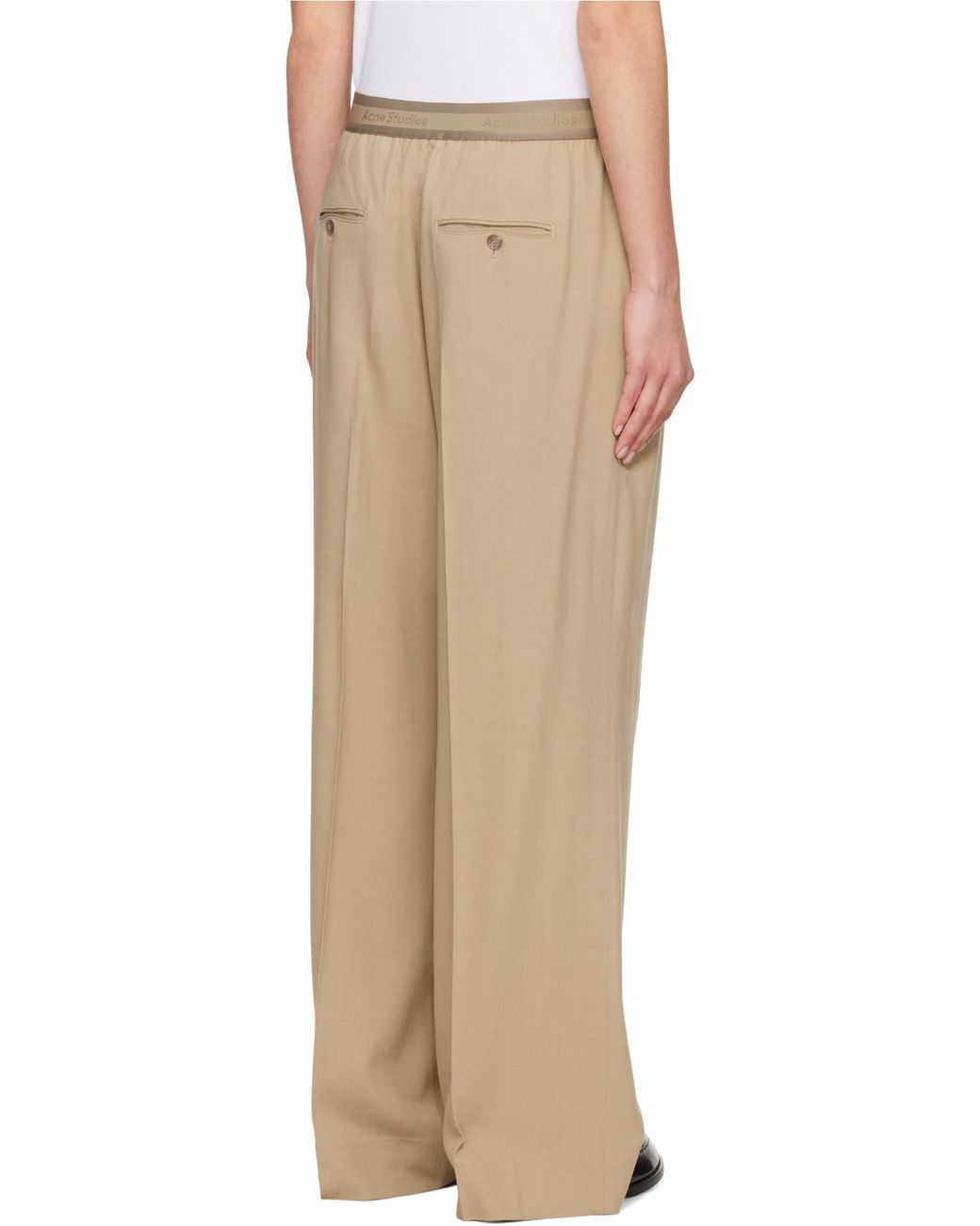 Acne Multicolor Logo Tape Trousers