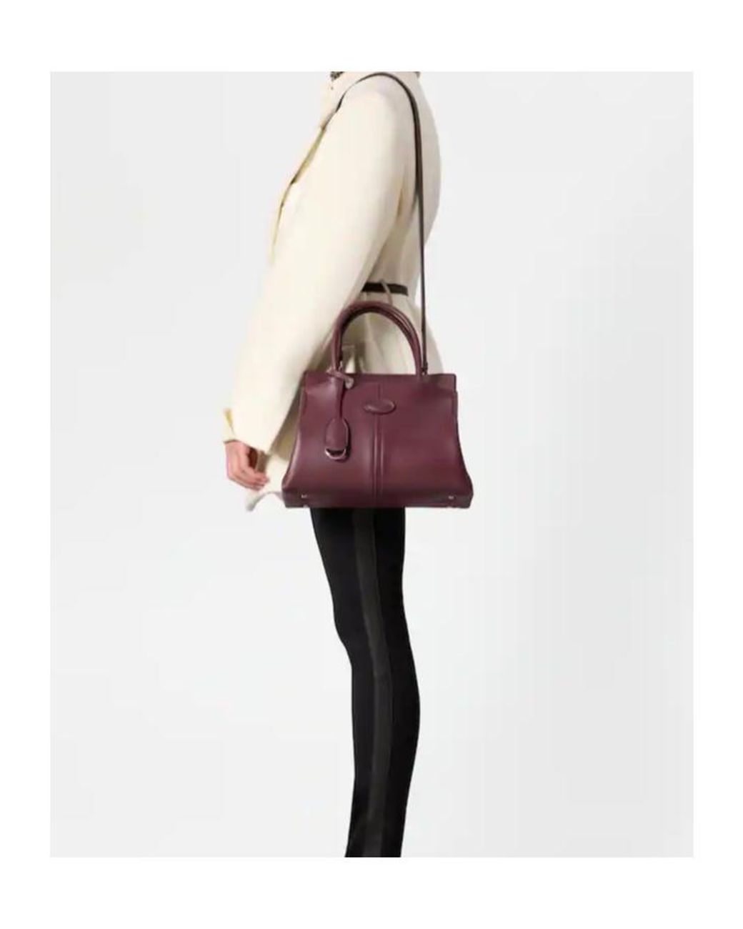 Tod's Purple Shopping Bag