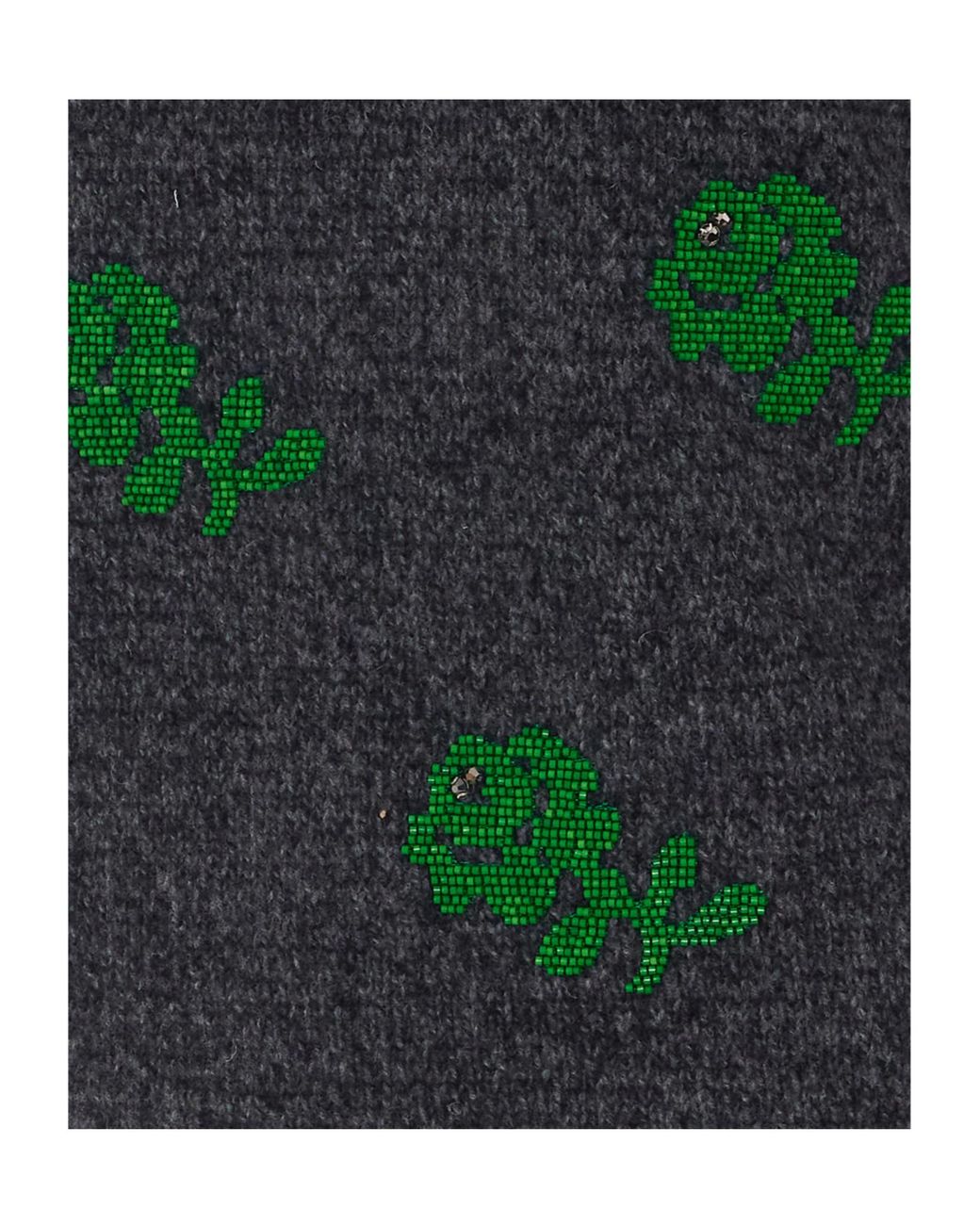 Essentiel Antwerp Green Korine Embellished Knitted Sweater