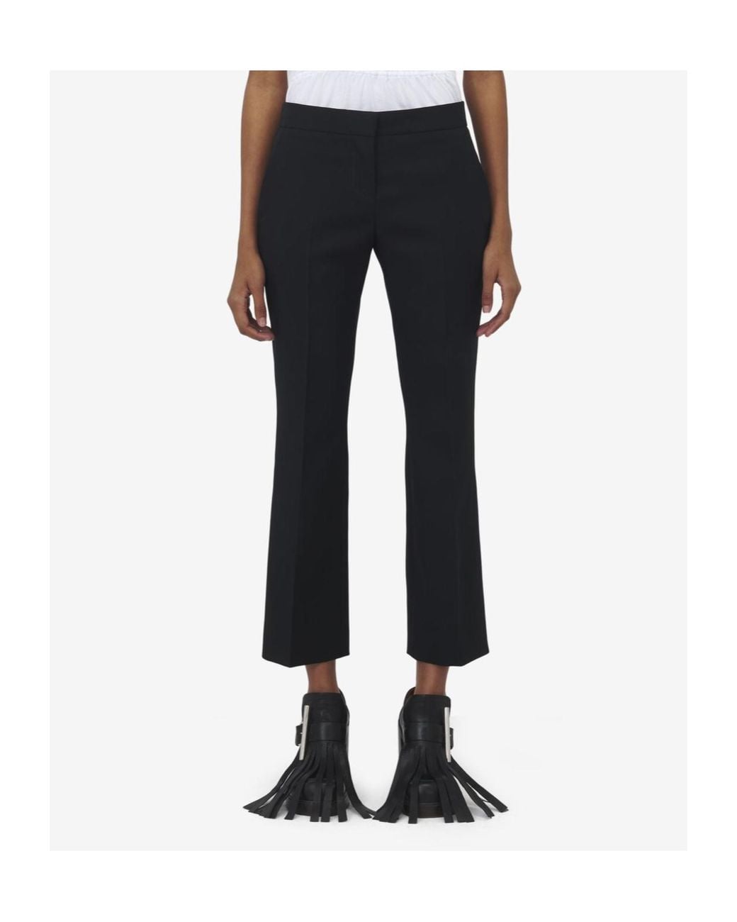 Alexander McQueen Black Tailored Wool Trousers