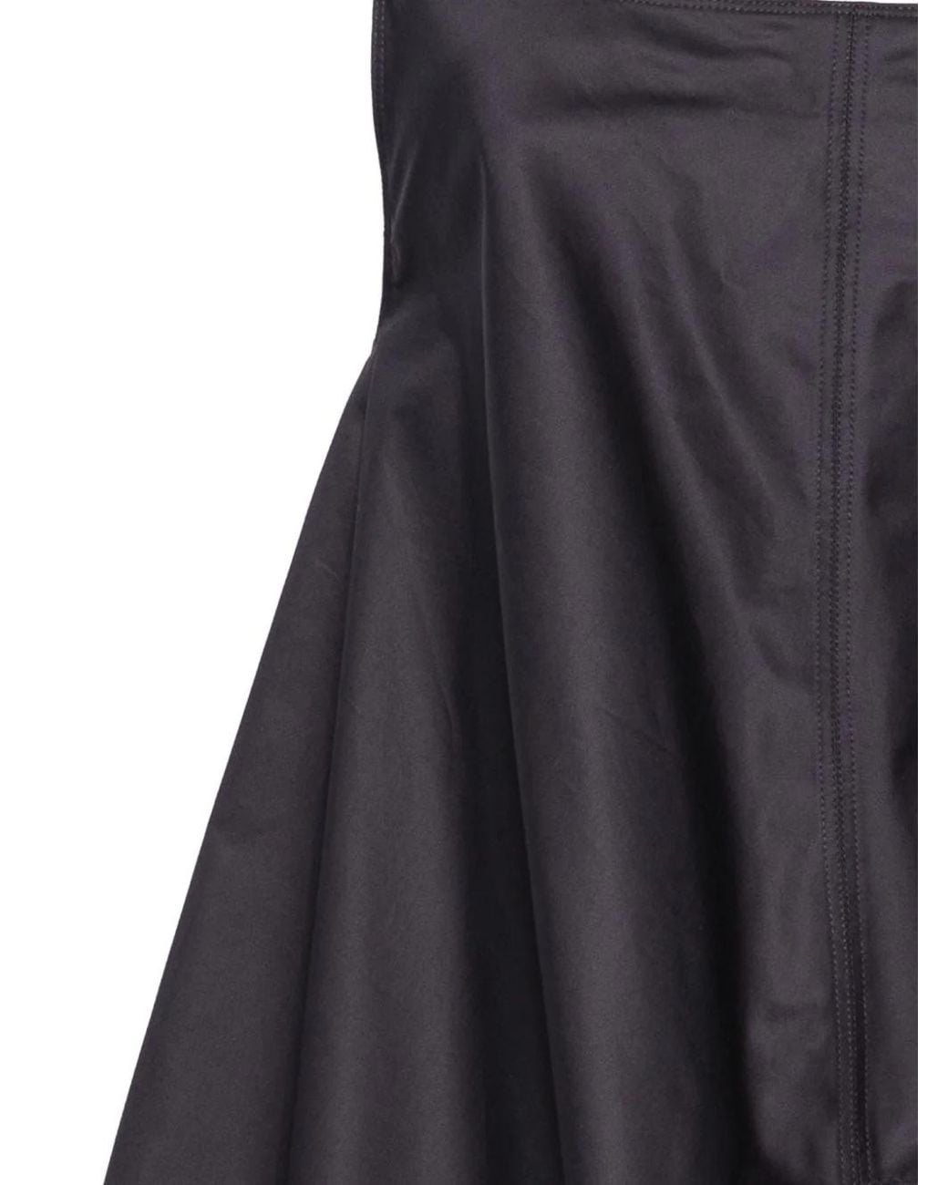 Low Classic Black A-Line Tie-Back Blouse