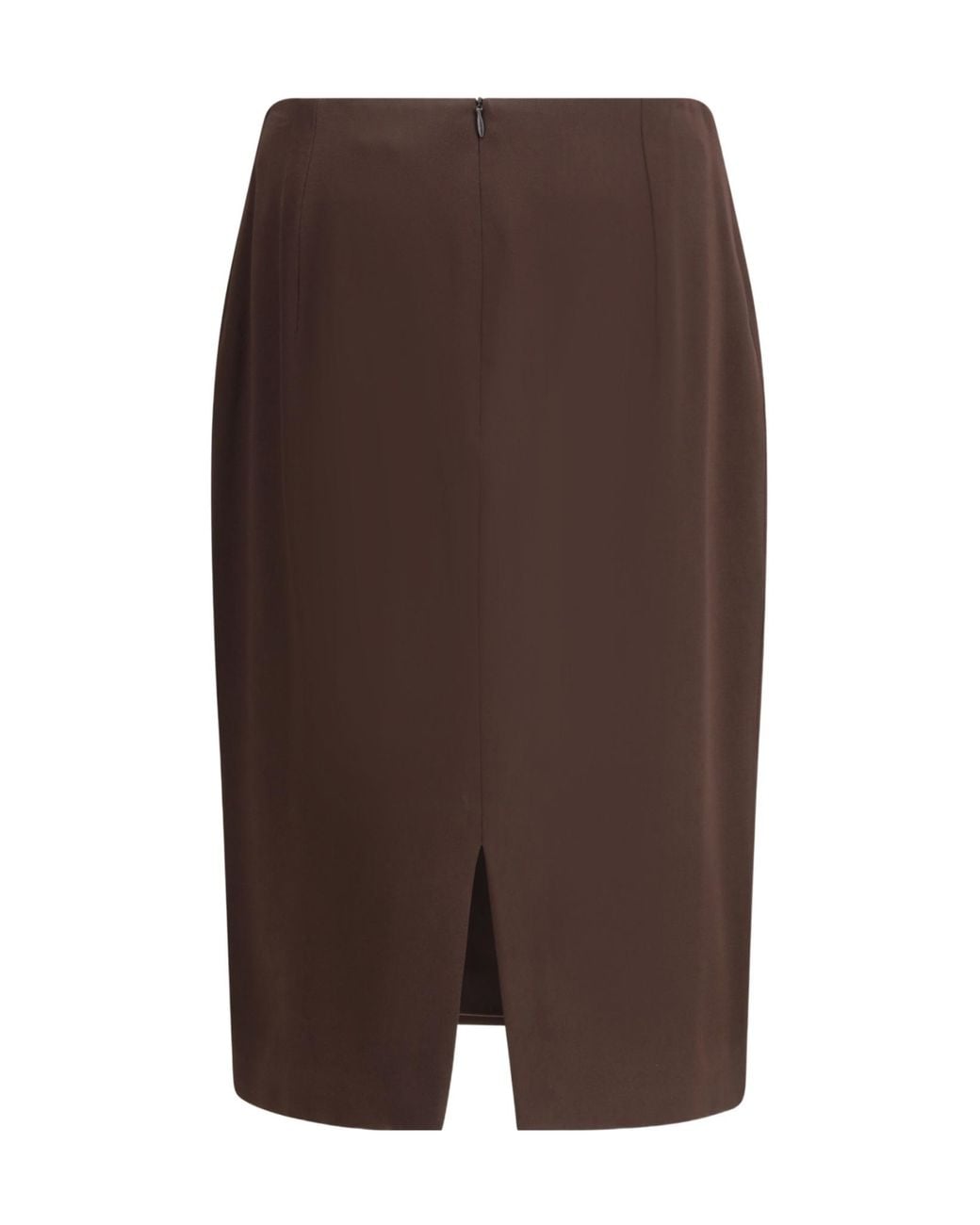 Tom Ford Brown Back Slit Pencil Skirt