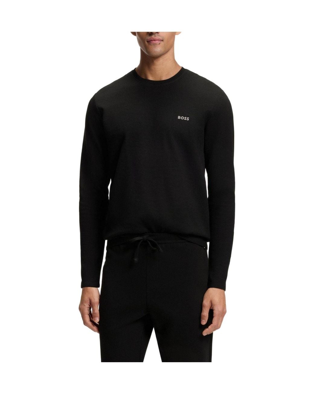 Boss Black Solid Color T-Shirt for men