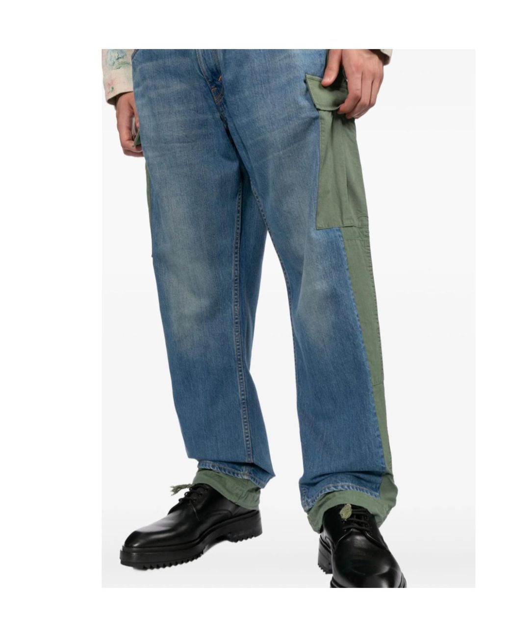 Junya Watanabe Blue X Levi's Cargo Trousers for men