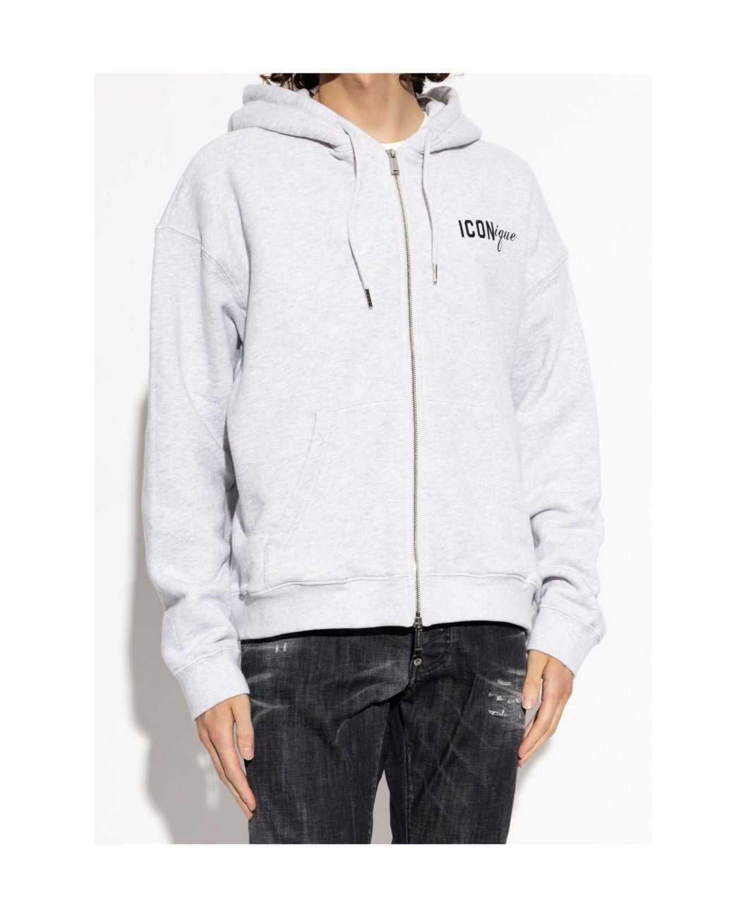 DSquared² White Long-Sleeved Sweatshirt for men
