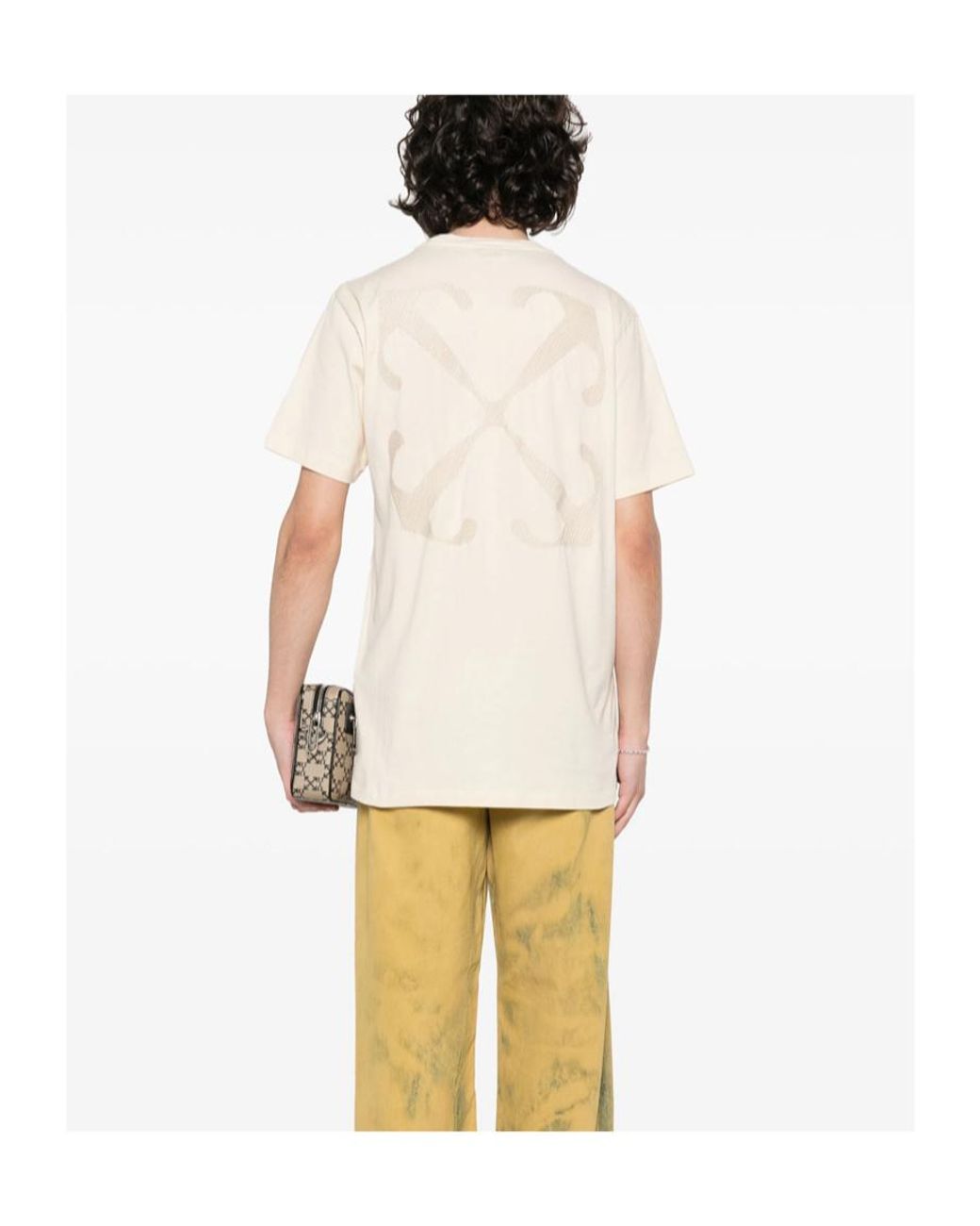 Off-White c/o Virgil Abloh White Arrows Emblem Cotton T-Shirt for men