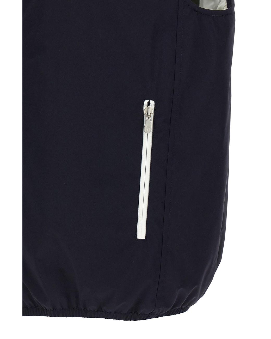 Brunello Cucinelli Blue Water-Resistant Vest for men