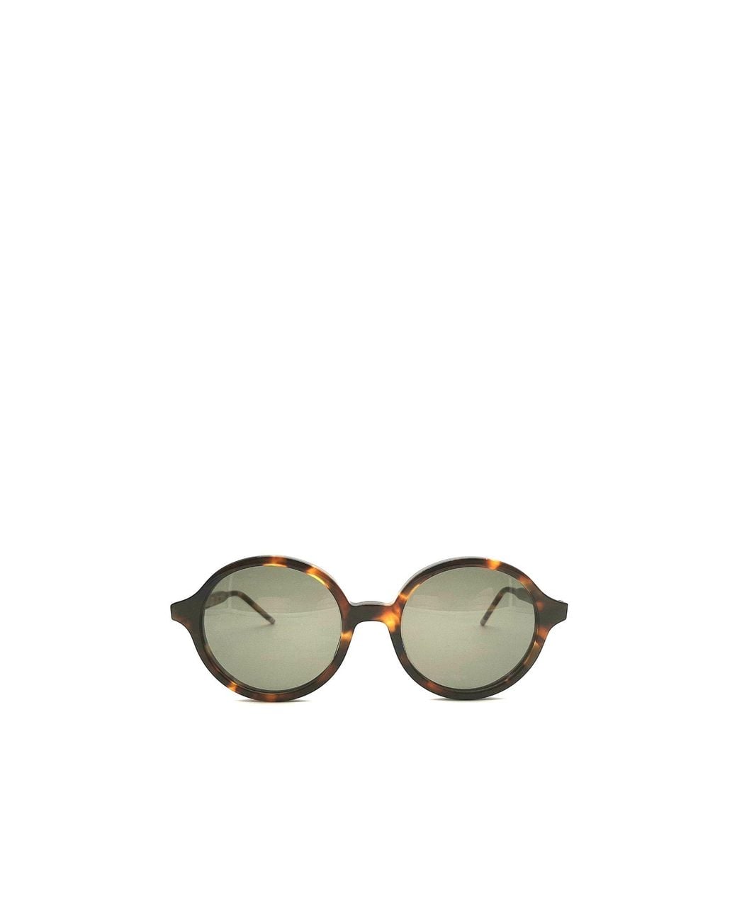 Thom Browne White Eyewear Round Frame Sunglasses for men