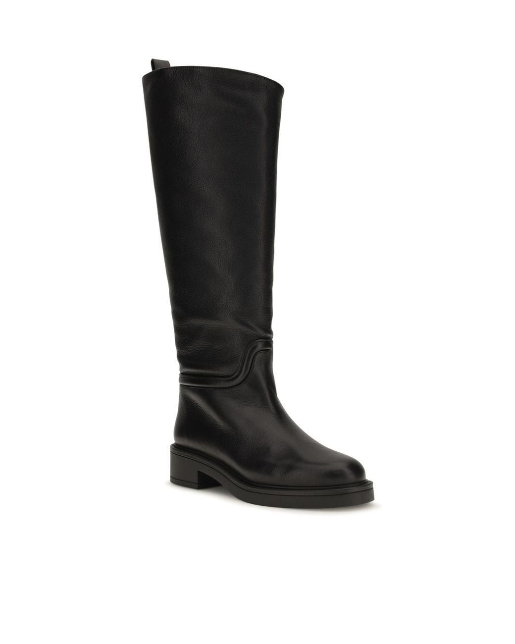 Stuart Weitzman Black Round-Toe Tall Boots