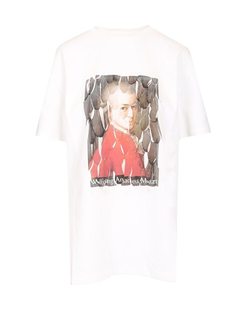 Loewe White T-shirt With Mozart Print