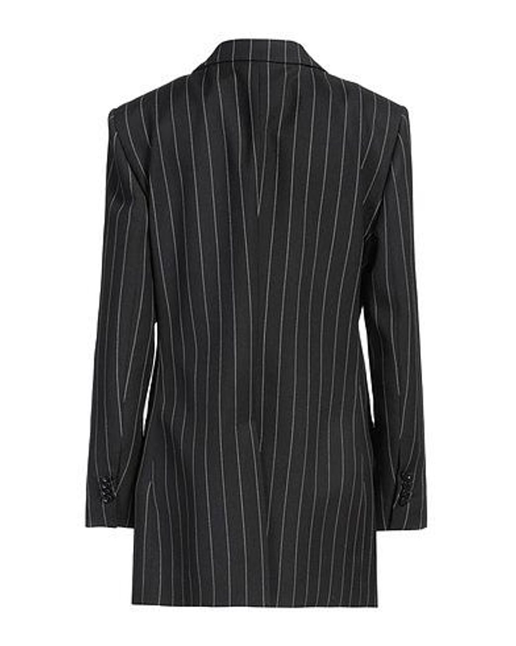 Dolce & Gabbana Black Striped Suit Jacket