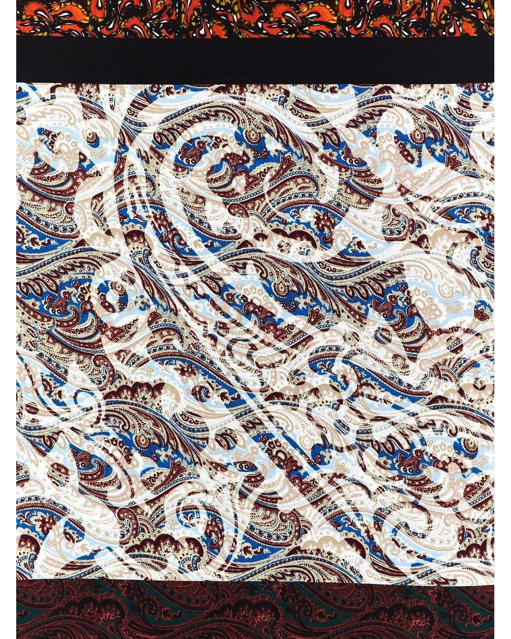 Dries Van Noten Black Printed Pareo for men