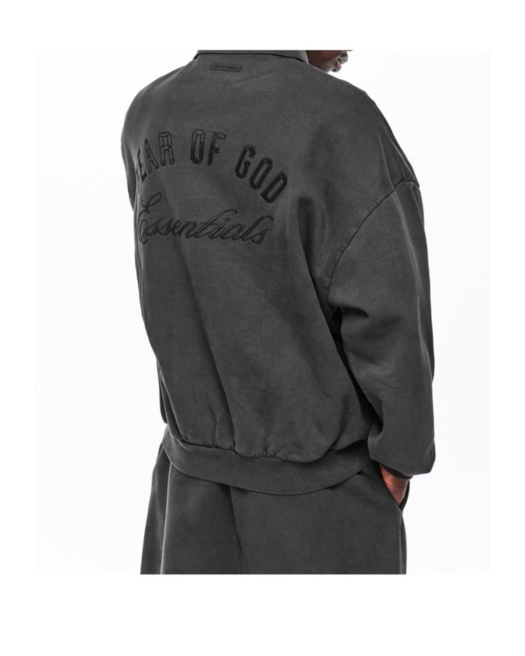 Fear Of God Black Fge Script Polo Sn62 for men