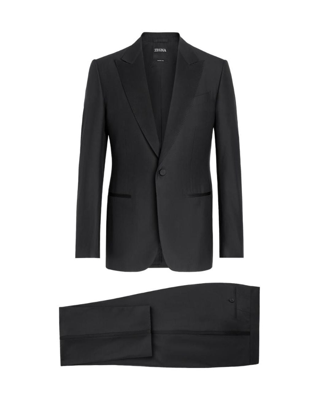 Zegna Black Trofeo 600 Tailored Evening Suit for men
