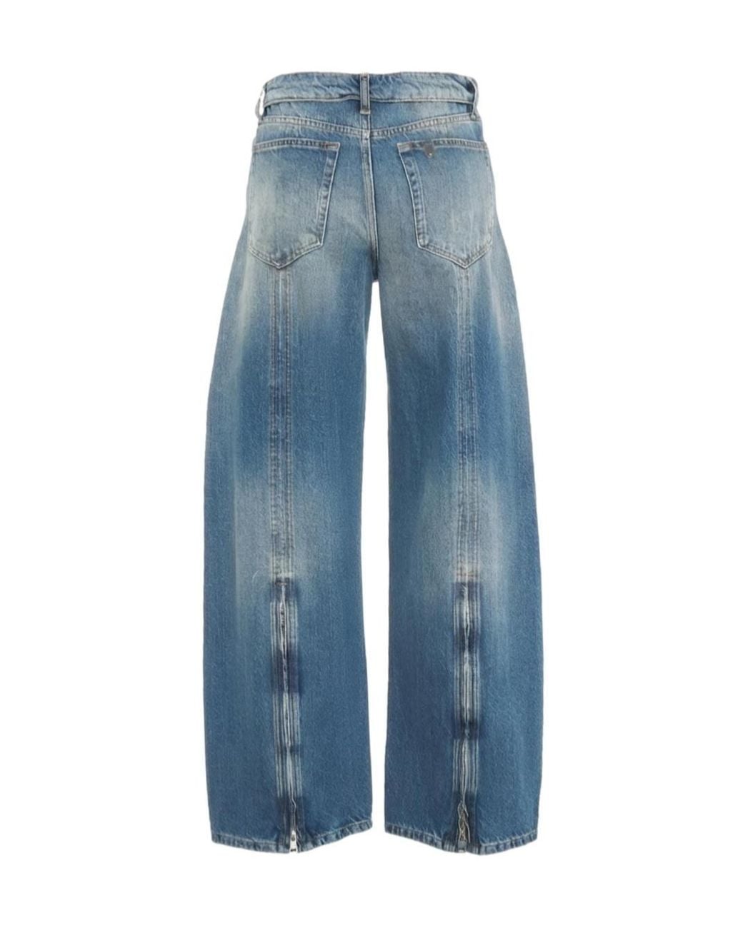 Liu Jo Blue High Waist Loose-Fit Pants