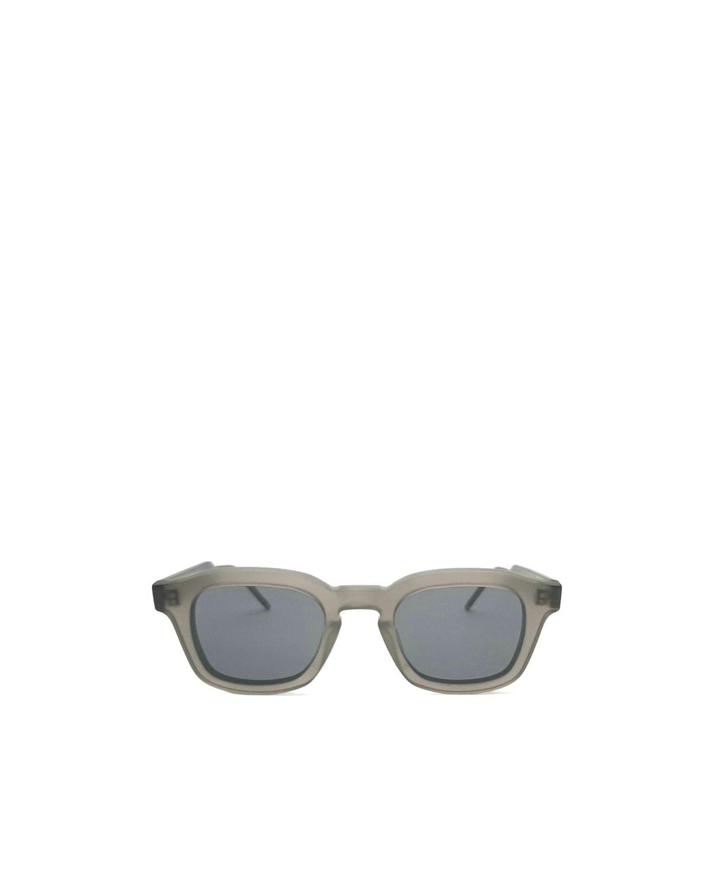 Thom Browne White Eyewear Rectangular Frame Sunglasses