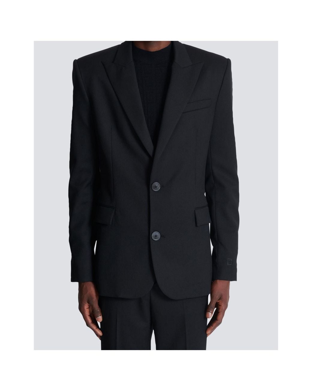 Balmain Black 2-Button Jacket for men