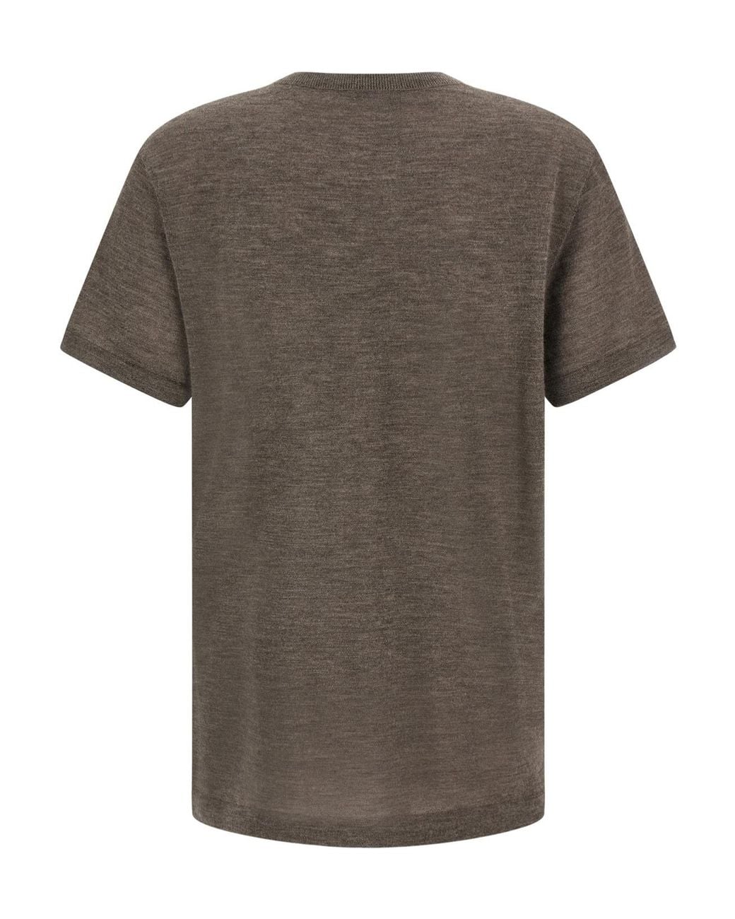 Co. Gray Shaved Knit Short-Sleeve Knitted Top
