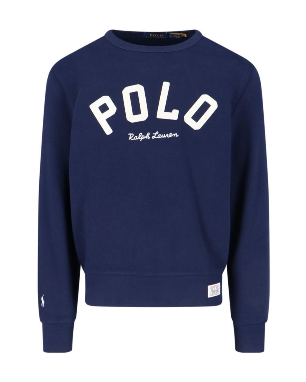 Polo Ralph Lauren Blue The Rl Fleece Logo Sweatshirt for men