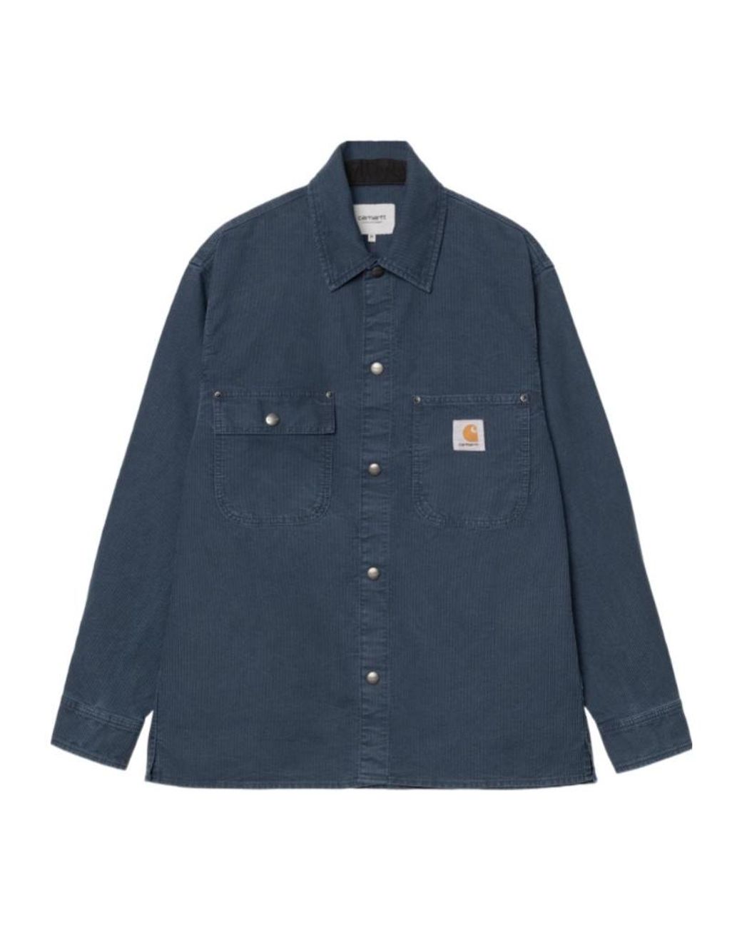 Carhartt Blue Parrish Overshirt Jacket for men
