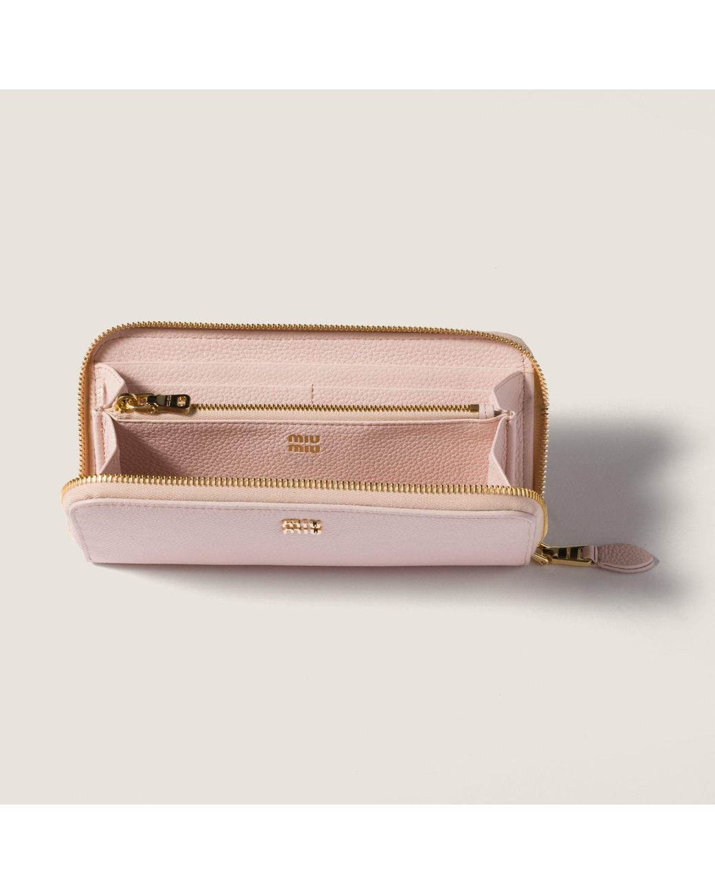Miu Miu Pink Large Leather Wallet