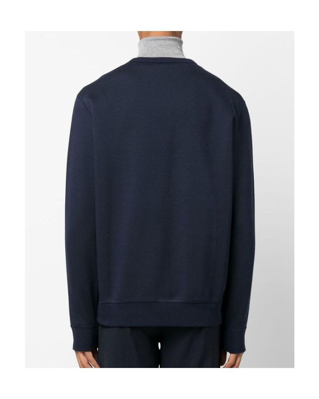 Polo Ralph Lauren Blue Pony Embroidered Crewneck Sweatshirt for men