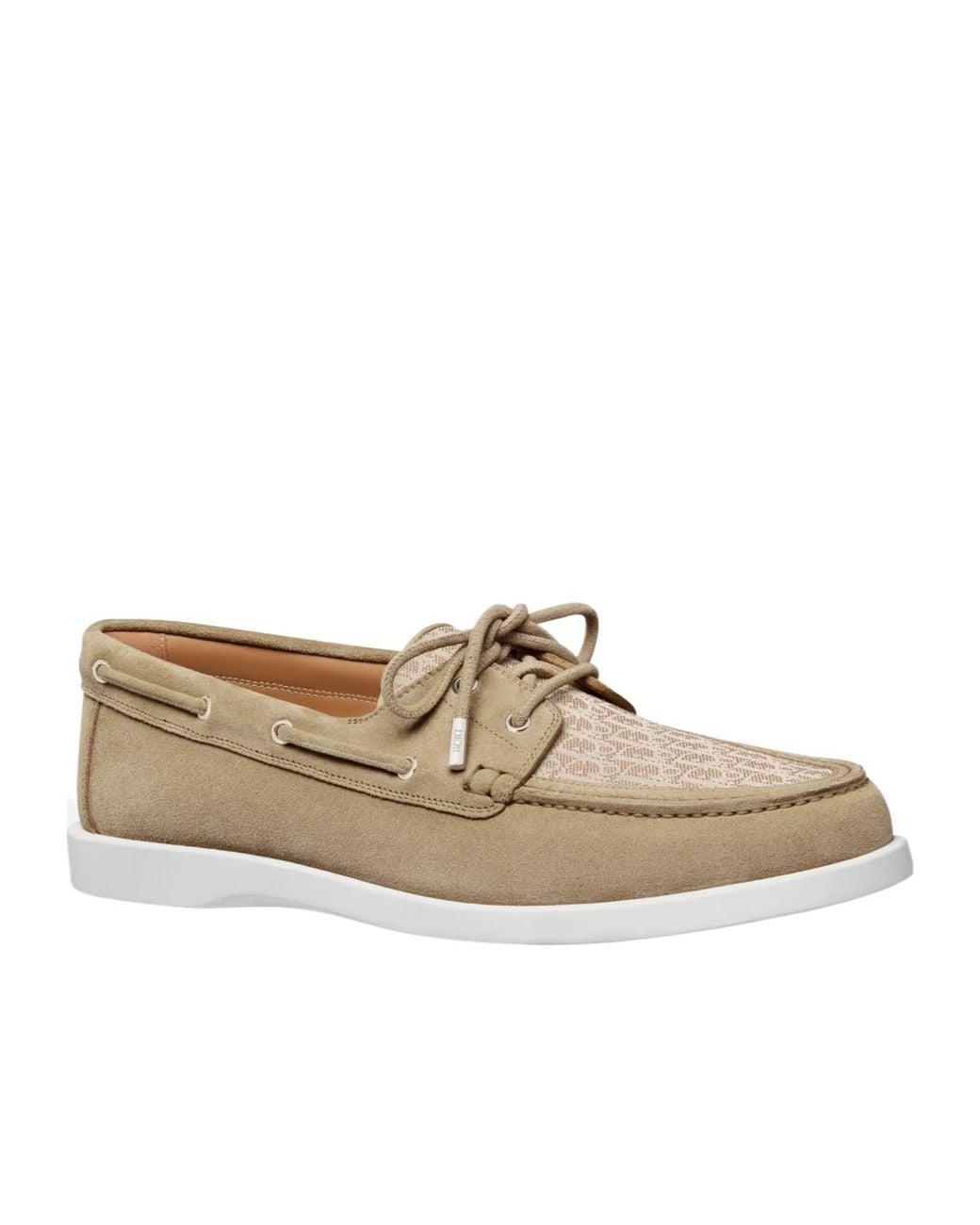 Dior White Granville Boat Shoe for men