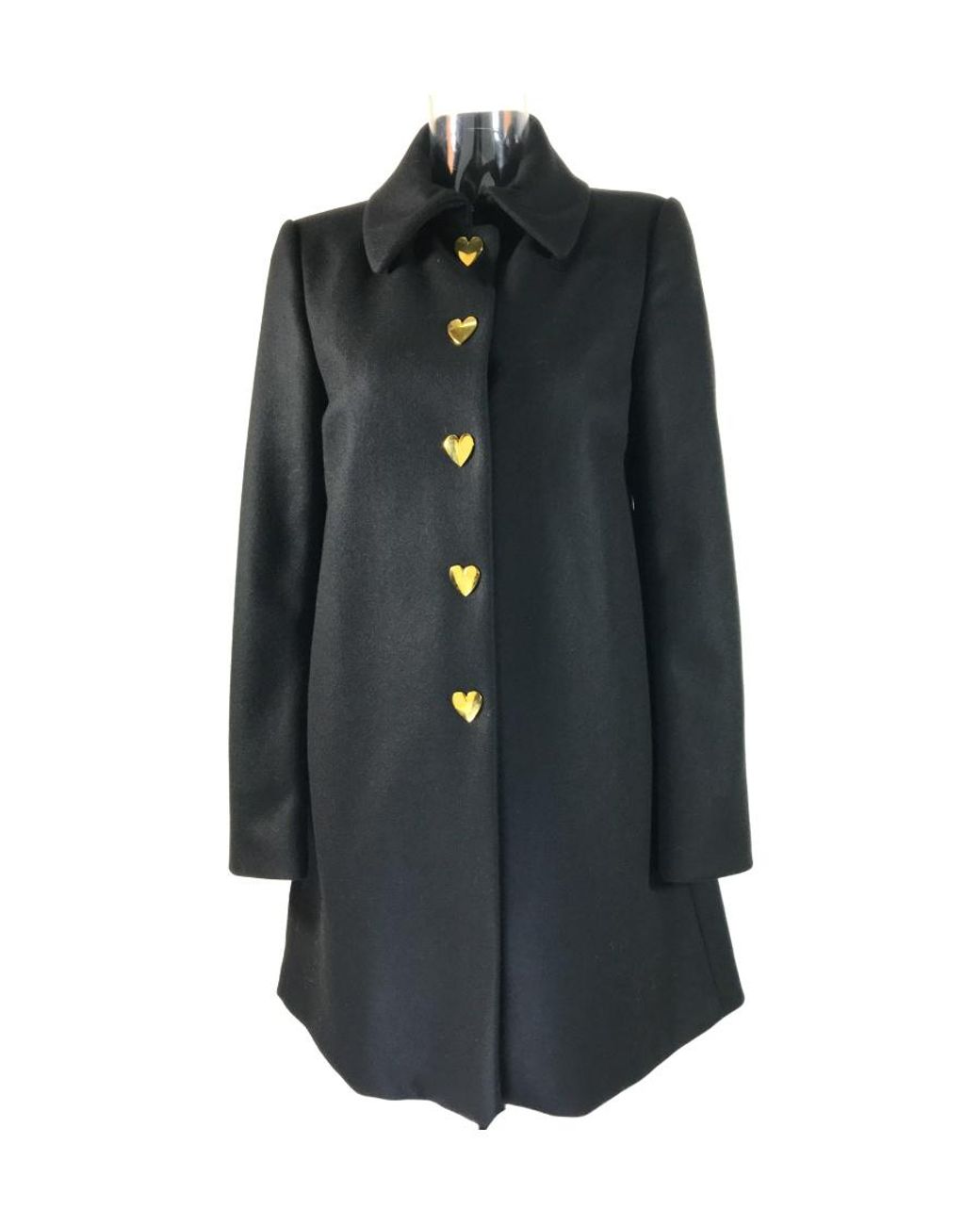 Moschino Black Logo Coat