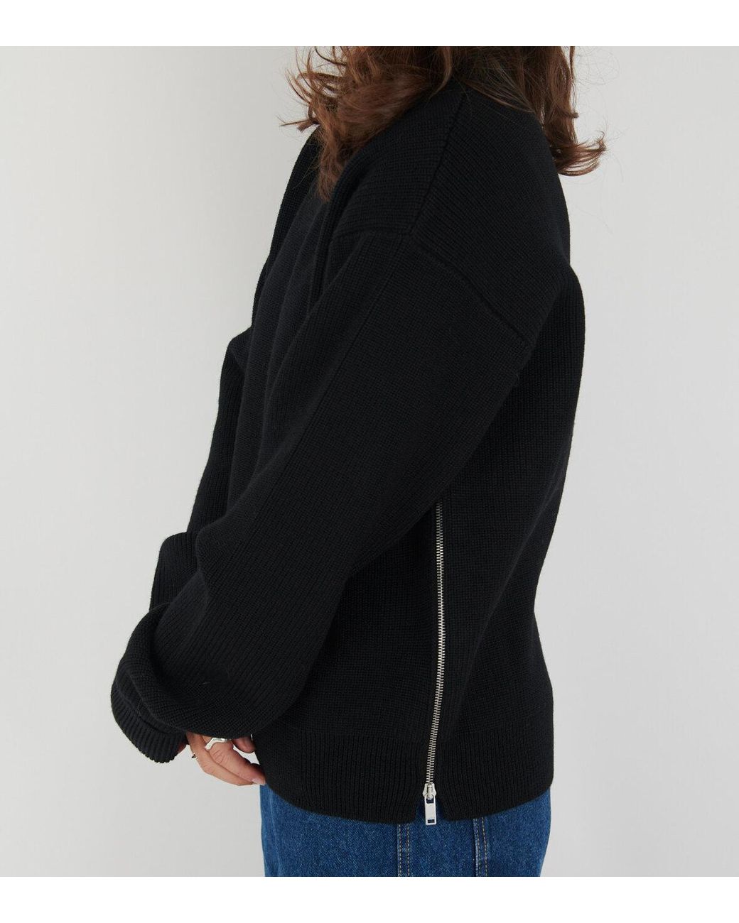 Jil Sander Black Round Neck Sweater