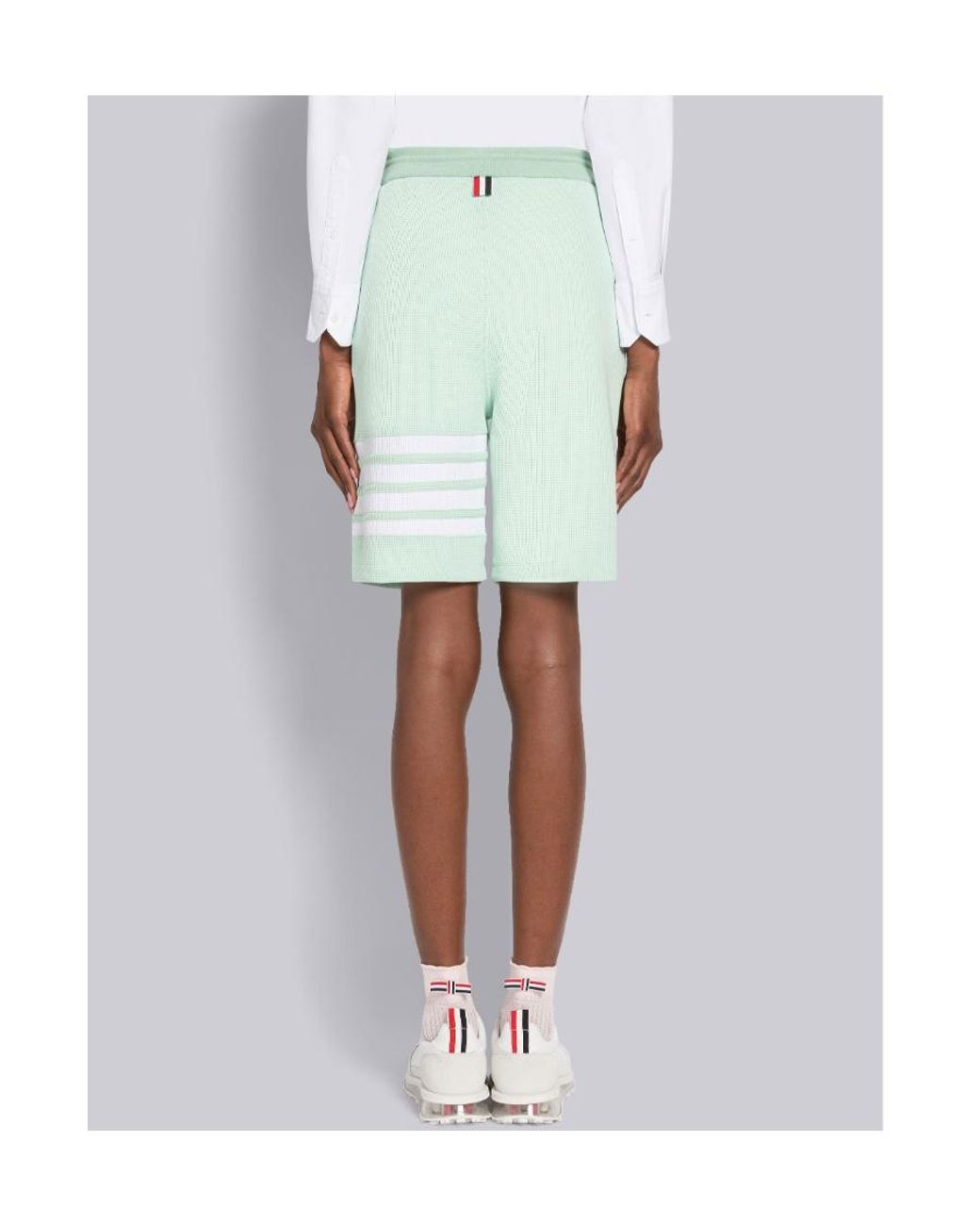 Thom Browne Blue 4-Bar Stripe Shorts