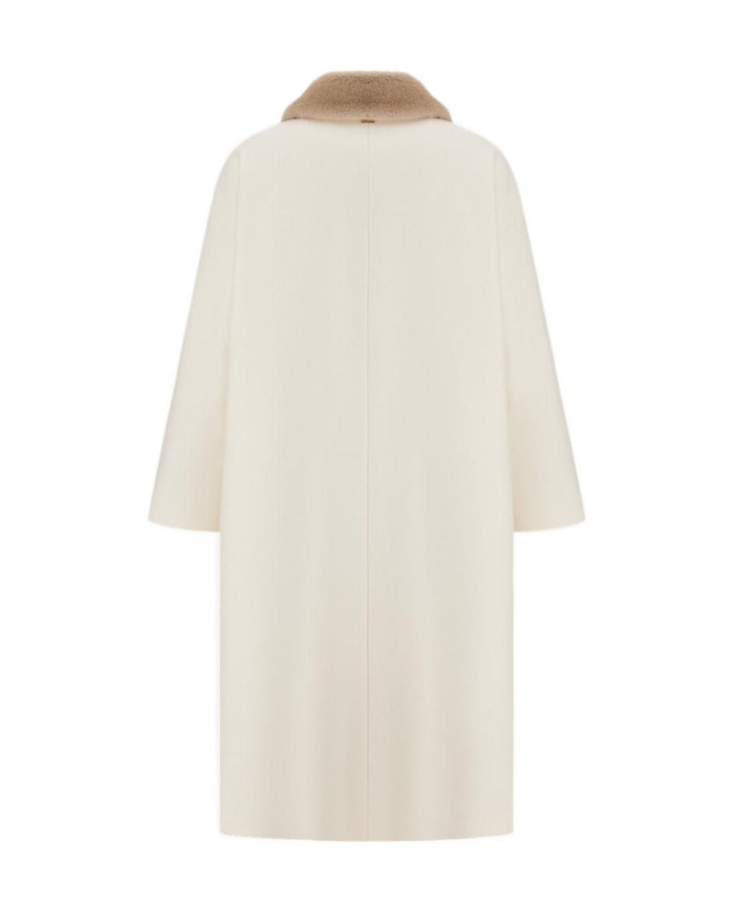 Herno White Zipped Coat