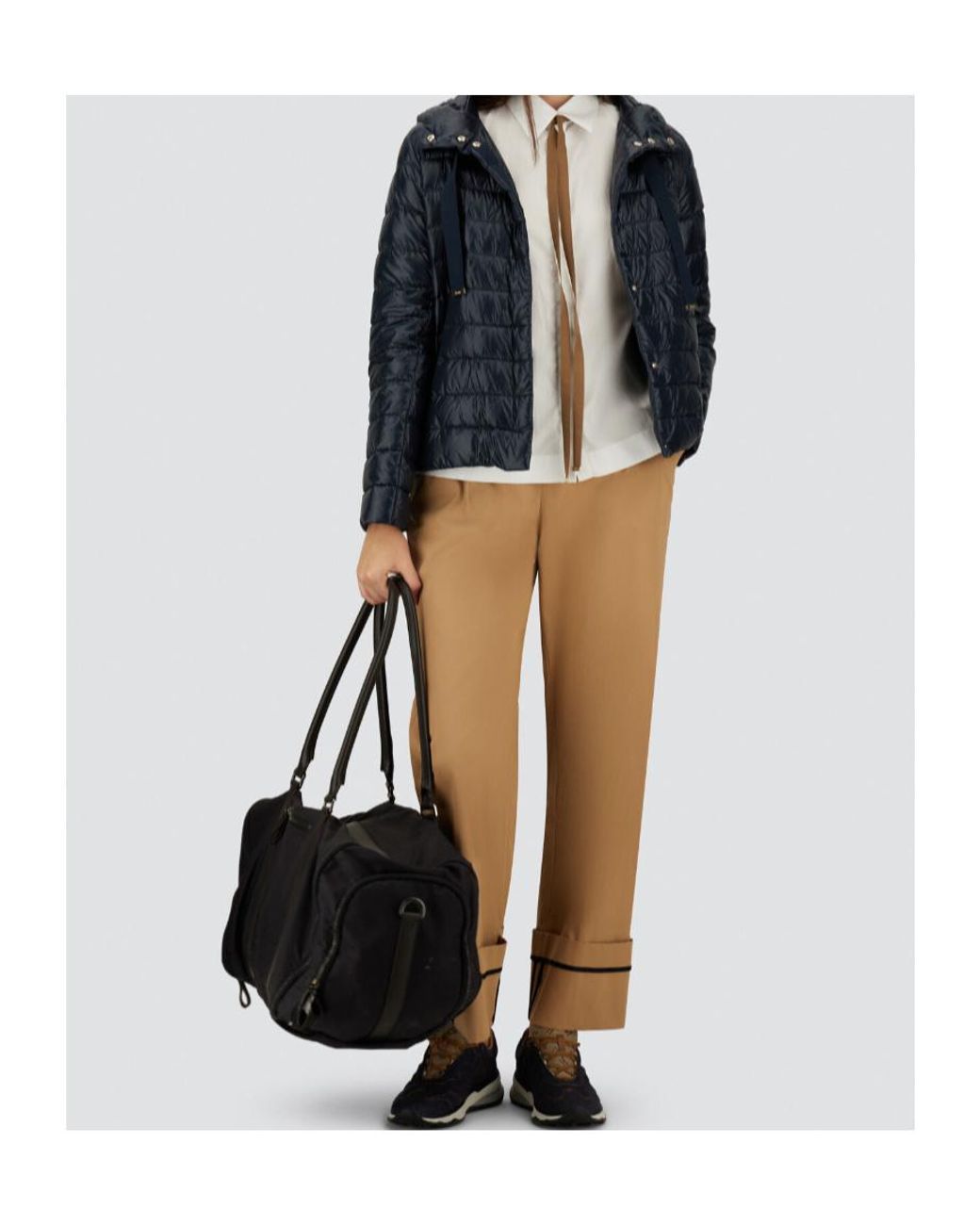 Herno Natural Elasticated Waistband Trousers