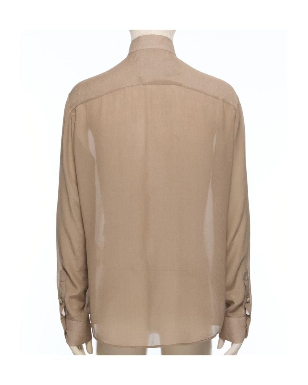 Valentino Brown Long Sleeve Shirt for men