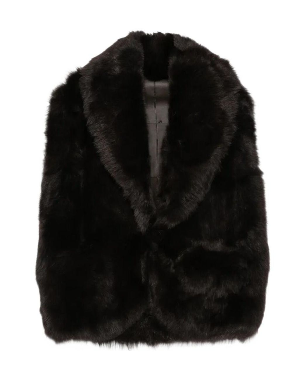 Blancha Black Sleeveless Jacket