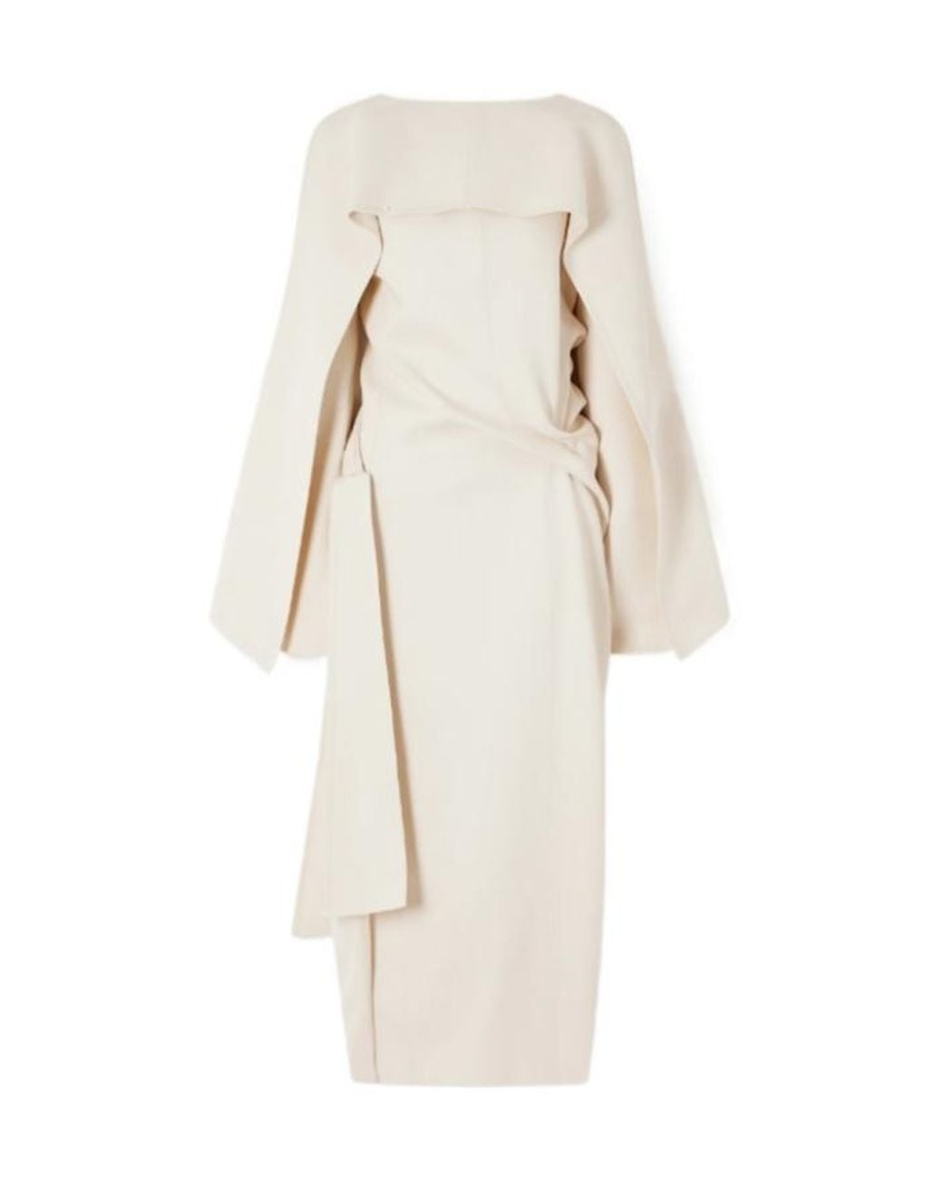 Khaite White Long And Medium-Length Drape Dress