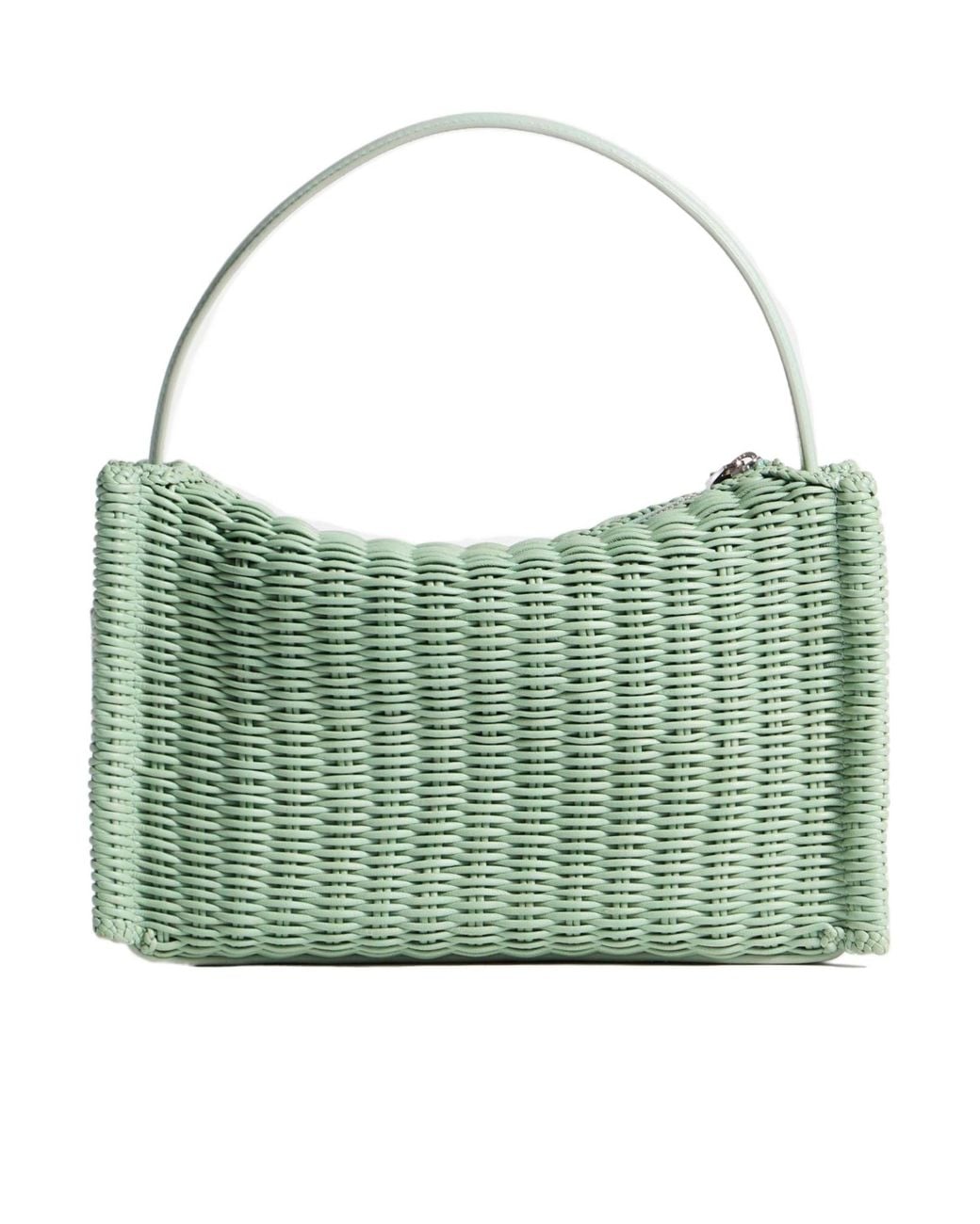 J.W. Anderson Green Jw Anderson Woven Loafer Bag