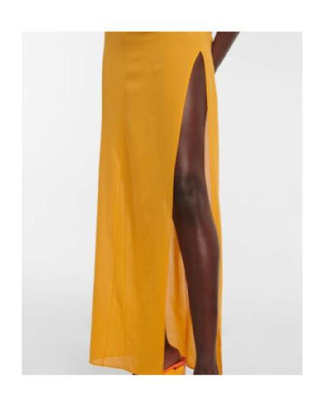 Nensi Dojaka Metallic Cutout Halterneck Maxi Dress